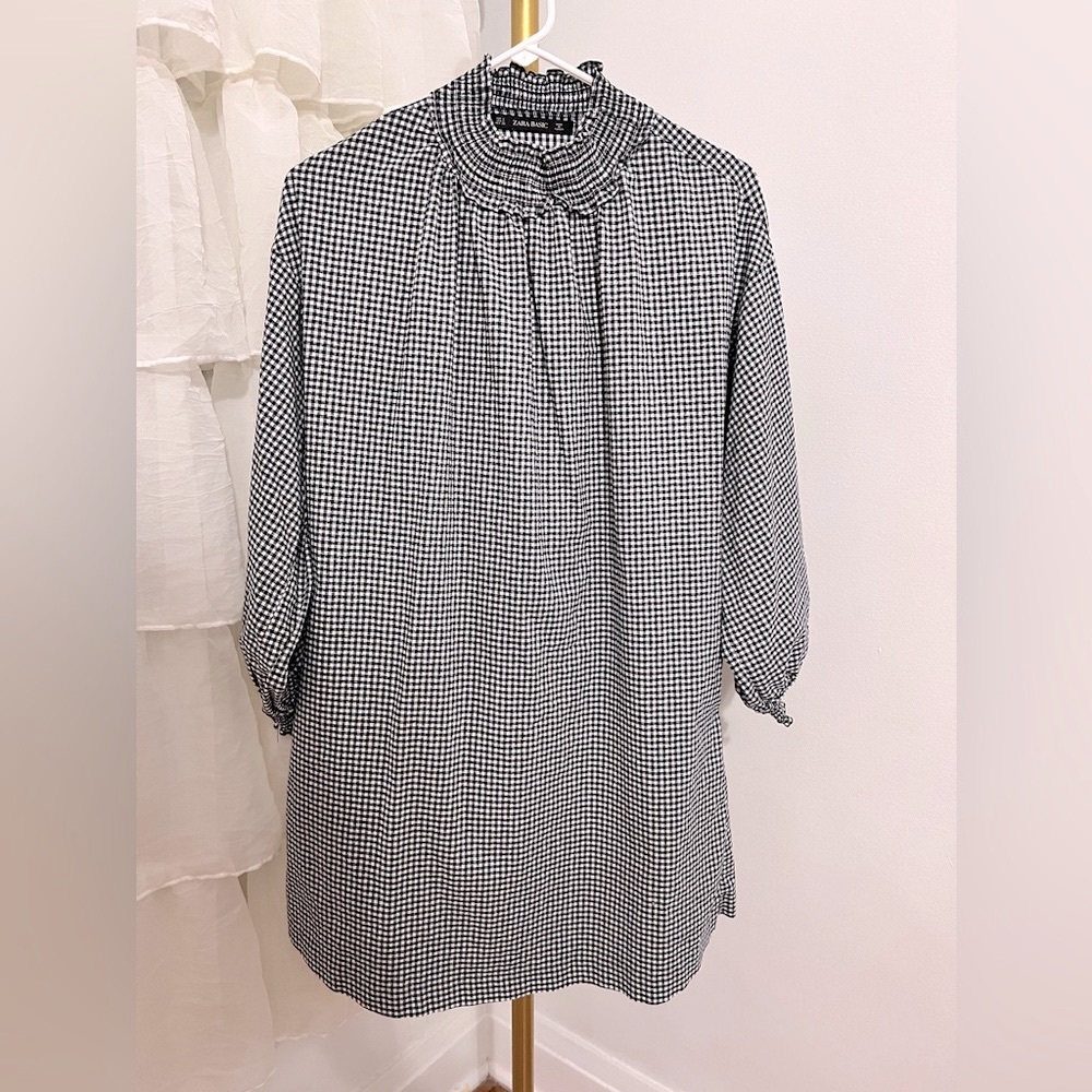 Zara Basic Checkered Dress - image 2